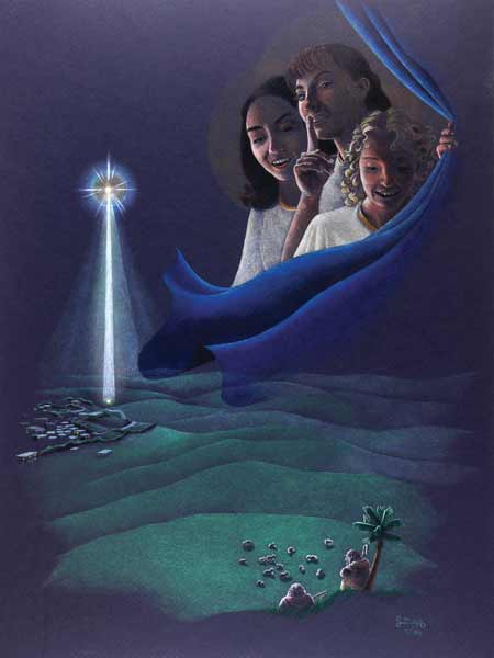 The hours of anticipation before the angels gloriously announced the Nativity at the first Christmas