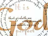 A Psalm of strength and courage